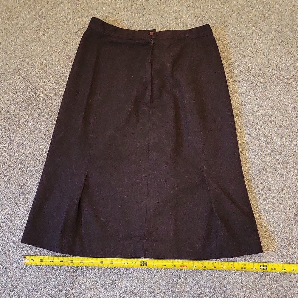 Sears Fashion Vintage Brown Skirt Regular 13in Waist 26in Original Made in USA